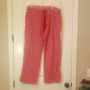 PINK VICTORIA'S SECRET SIZE LARGE RED WHITE POLKA DOT PJ Pants